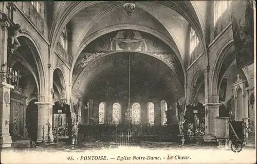 Pontoise  Val-d Oise Eglise Notre Dame Choeur x / Pontoise /Arrond. de Pontoise