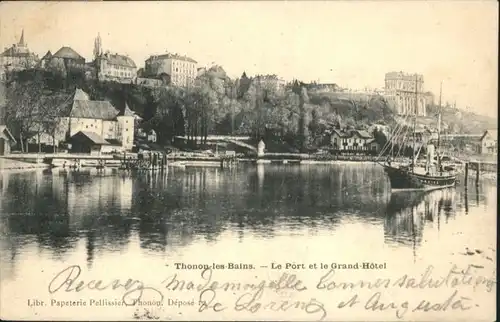 Thonon-les-Bains le Port le Grand Hotel x