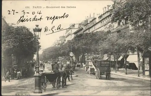 Paris Boulevard des Italiens x