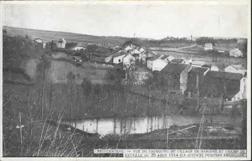 ws72437 Neufchateau Liege  Faubourg Village Hamipre Champ de Bataille Kategorie.  Alte Ansichtskarten