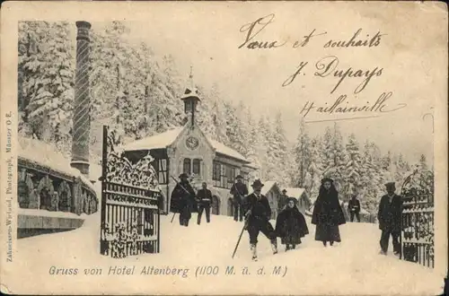 Saint-Die-des-Vosges [Stempelabschlag] Hotel Altenberg x