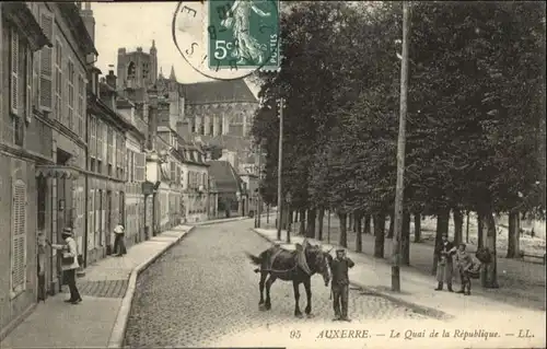Auxerre Pferd Quai Republique x