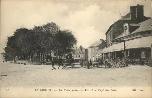 Le Crotoy Kutsche Place Jeanne d Arc Cafe du Port *