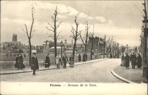 Peronne Somme Peronne Avenue de la Gare x / Peronne /Arrond. de Peronne