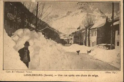 Lanslebourg-Mont-Cenis Winter Hund *
