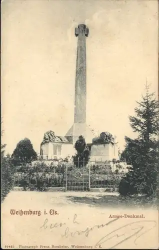 Weissenburg Elsass Armee Denkmal x