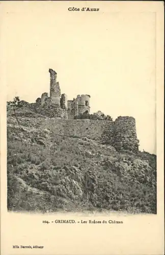 Grimaud Ruines Chateau  *