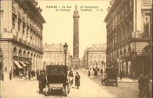 Paris Rue Castiglione Collone Vendome *