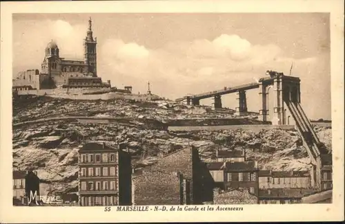 ws74471 Marseille Marseille Garde Ascenseurs * Kategorie. Marseille Alte Ansichtskarten