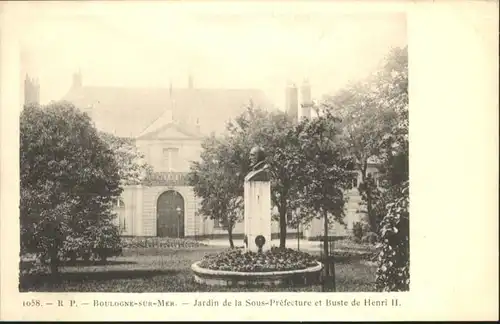 Boulogne-sur-Mer Jardin Sous-Prefecture Buste Henri II *