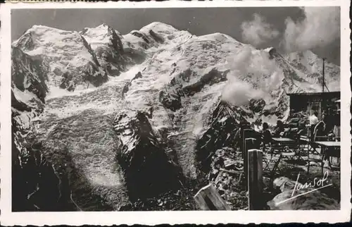 Chamonix Terrasse Brevent Mont-Blanc Glacier Gletscher Bossons x