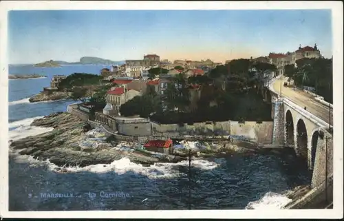 ws74697 Marseille Marseille Corniche * Kategorie. Marseille Alte Ansichtskarten