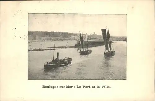 Boulogne-sur-Mer Port  Dampfer x