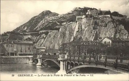 Grenoble Pont Porte France Forts *