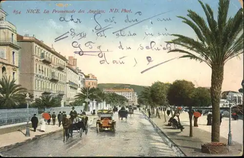 ws76246 Nice Alpes Maritimes Nice La Promenade des Anglais x Kategorie. Nice Alte Ansichtskarten