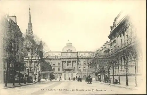 Paris Le Palais de Justice La Ste. Chapelle *