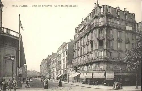 Paris Rue de l'Arrivee Gare Montparnasse *