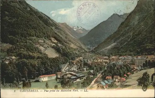 Cauterets Vue prise du Mamelon Vert *