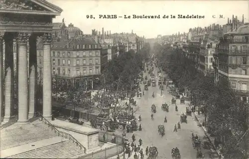 Paris Boulevard de la Madeleine x