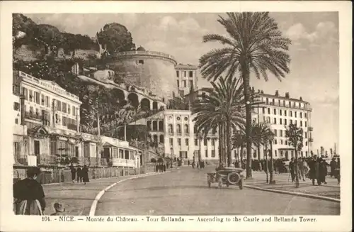 ws76986 Nice Alpes Maritimes Nice Montee du Chateau Tour Bellanda * Kategorie. Nice Alte Ansichtskarten