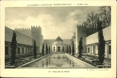 Paris Exposition Coloniale Internationale Pavillon du Maroc *