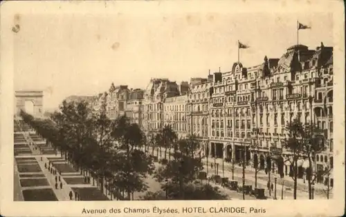 Paris Avenue Champs Elysees Hotel Claridge x