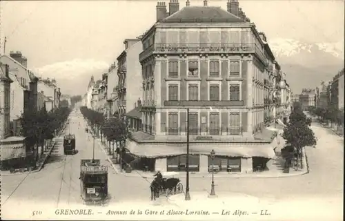 Grenoble Strassenbahn Avenue Gare Avenue Alsace-Lorraine *