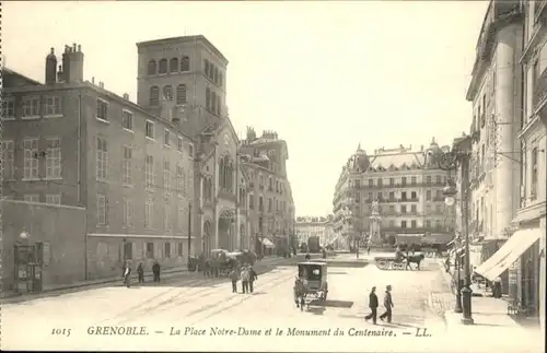 Grenoble Place Notre-Dame Monument Centenaire *