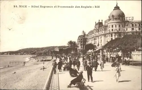 ws78904 Nice Alpes Maritimes Nice Hotel Negresco Promenade Anglais x Kategorie. Nice Alte Ansichtskarten