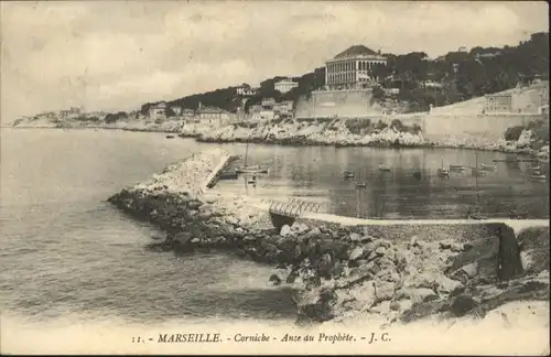 ws78925 Marseille Marseille Corniche Anse Prophete x Kategorie. Marseille Alte Ansichtskarten