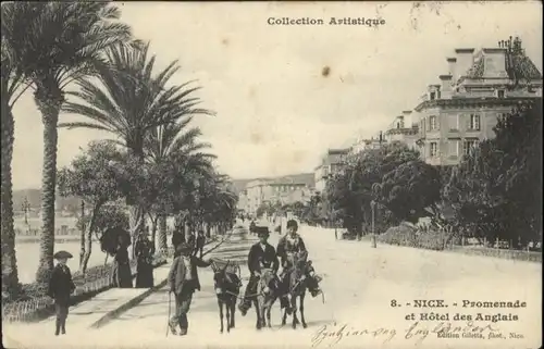 ws78957 Nice Alpes Maritimes Nice Promenade Hotel Anglais Esel x Kategorie. Nice Alte Ansichtskarten