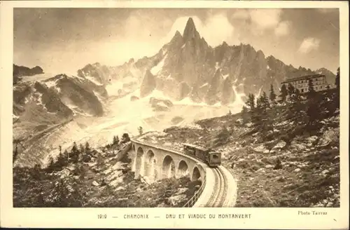Chamonix Dru Viaduc Montanvert Zahnradbahn *
