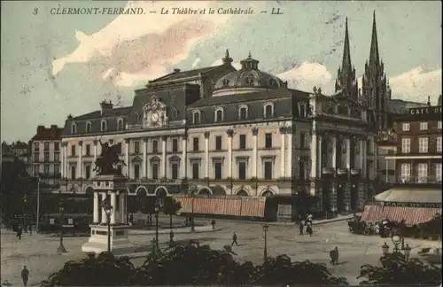 Clermont-Ferrand Strassenbahn Theatre Cathedrale *