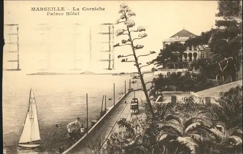 ws79358 Marseille Marseille Corniche Palace Hotel x Kategorie. Marseille Alte Ansichtskarten
