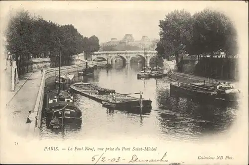 Paris Pont Neuf Pont Saint-Michel x