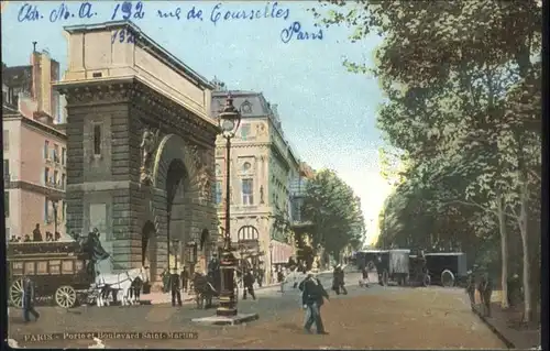 Paris Porte Boulevard Saint-Martin x