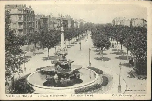 Valence Drome Fontaine Monumentale Boulevard Bancel x