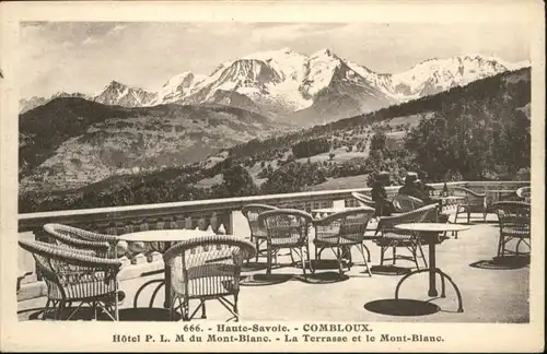 Combloux Hotel P. L. M. du Mont Blanc Terrasse *