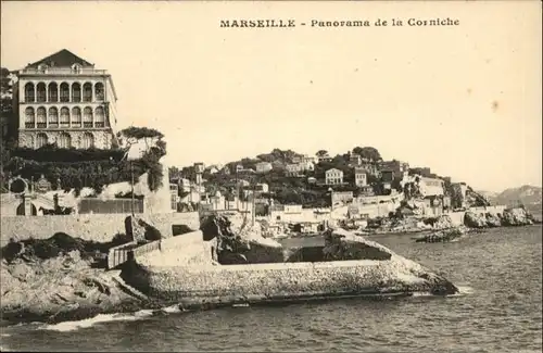 ws81324 Marseille Marseille la Corniche * Kategorie. Marseille Alte Ansichtskarten