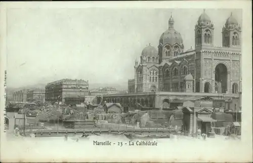 ws81385 Marseille Marseille la Cathedrale * Kategorie. Marseille Alte Ansichtskarten
