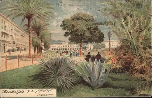 ws81586 Nice Alpes Maritimes Nice les Jardins le Casino x Kategorie. Nice Alte Ansichtskarten