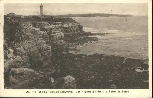 Saint-Georges-de-Didonne les Rochers d'Enfer la Pointe de Suzac x