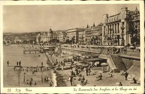 ws81799 Nice Alpes Maritimes Nice la Promenade des Anglais * Kategorie. Nice Alte Ansichtskarten