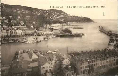 ws81842 Nice Alpes Maritimes Nice le Port le Mont Boron * Kategorie. Nice Alte Ansichtskarten