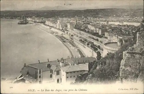 ws81862 Nice Alpes Maritimes Nice la Baie des Anges x Kategorie. Nice Alte Ansichtskarten