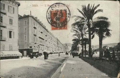 ws81917 Nice Alpes Maritimes Nice Avenue Massena x Kategorie. Nice Alte Ansichtskarten