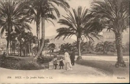 ws81920 Nice Alpes Maritimes Nice le Jardin Public * Kategorie. Nice Alte Ansichtskarten