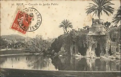 ws81930 Nice Alpes Maritimes Nice Cascade du Jardin Public x Kategorie. Nice Alte Ansichtskarten