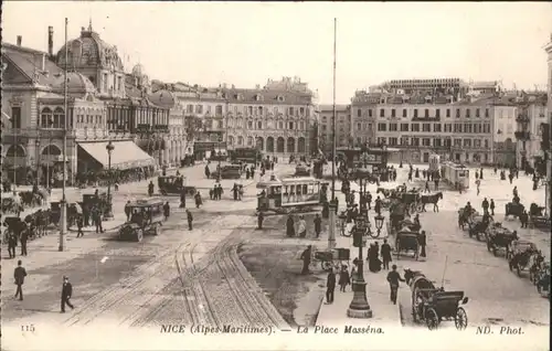 ws81945 Nice Alpes Maritimes Nice Place Massena * Kategorie. Nice Alte Ansichtskarten