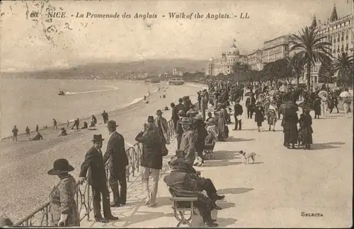 ws81954 Nice Alpes Maritimes Nice Promenade des Anglais x Kategorie. Nice Alte Ansichtskarten